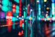 © vasanty - Close-up of stock market tickers with colorful financial data in a dynamic, abstract display, symbolizing market activity and economic analysis.