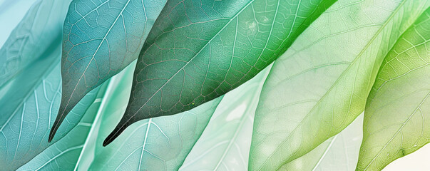 Leaf skeleton background. Abstract background in soft green color with rengen amazing nature lines, nature concept.