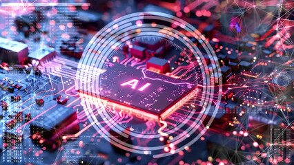Poster - Generic computer motherboard driven by an artificial intelligence processor