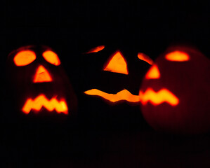 Wall Mural - Jack-o-lanterns. The symbol of Halloween.