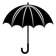 umbrella vector silhouette illustration svg file