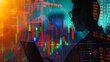 © GoodandEvil - Silhouette of a person analyzing financial data