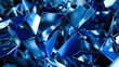 © Oksana - Blue abstract crystals with light reflections