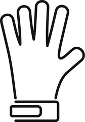 Wall Mural - Simple line drawing of a protective glove, ideal for safety and work related concepts