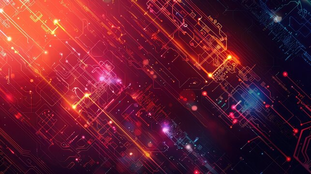 abstract technology background with binary code. big data concept,abstract background with blurred l