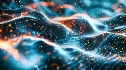 Poster - Abstract advanced technology digital backdround