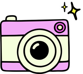 Sticker - digital camera illustration