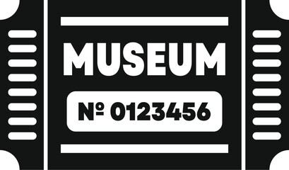 Poster - museum ticket granting admission to exhibitions and collections