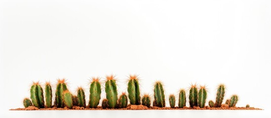 Poster - cactus Without thorns. Creative banner. Copyspace image