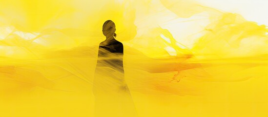 Aufkleber - abstract blur yellow background. Creative banner. Copyspace image
