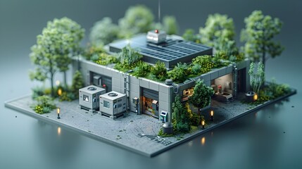 Poster - a 3d rendered microgrid enabling peer to peer energy trading for sustainable community living