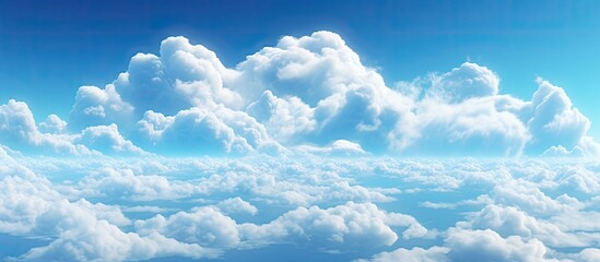 Aufkleber - Blue sky and cloudy. Creative banner. Copyspace image