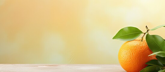 Poster - Orange fruit background. Creative banner. Copyspace image