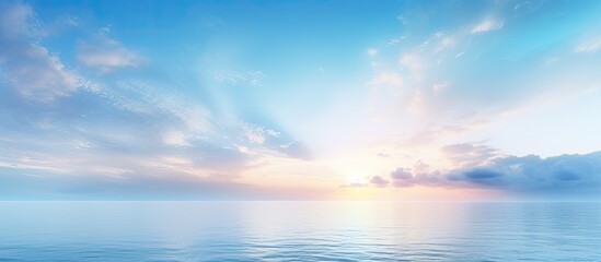 Poster - the sky is blue sunrise dawn morning. Creative banner. Copyspace image