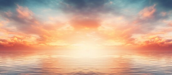 Poster - defocused and abstract background from beautiful sunset and sunrise. Creative banner. Copyspace image