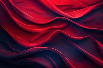 Wall Mural - Abstract Luxury gradient red background. Smooth Dark blue with Black vignette Studio Banner - generative ai