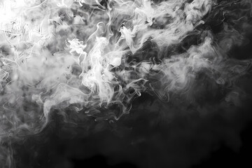 Product Showcase. Classic charm on black background. Abstract white smoke texture on vintage backdrop