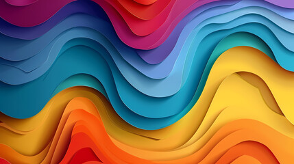 Wall Mural - Abstract paper cut background design vector image