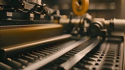 Poster - Printing Press Conveyor Belt Generative AI