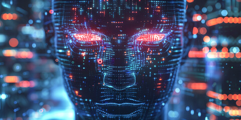 Banner on the theme of artificial intelligence