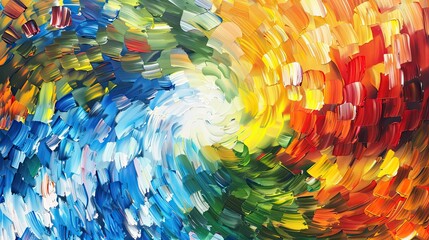 Wall Mural - A mesmerizing swirl of vibrant, colorful abstract art  Perfect for modern backgrounds and creative projects. Generative AI