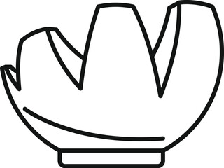 Poster - Fresh artichoke vegetable icon. Outline fresh artichoke vegetable icon for web design isolated on white background