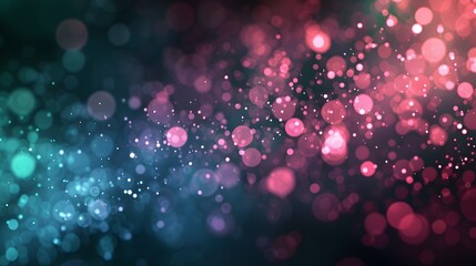 Canvas Print - Mesmerizing Bokeh Sparkles in Vibrant Backdrop