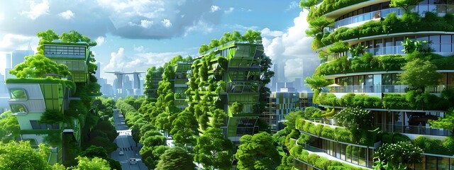 Poster - thriving green metropolis envisioning sustainable urban landscapes of the future