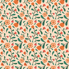 Wall Mural - seamless floral pattern