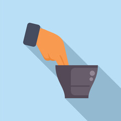 Poster - Finger is pressing on a fingerprint scanner for biometric identity verification