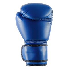 Wall Mural - detailed blue boxing glove on white background