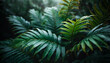 © SaddhaVisual - Nature leaves, green tropical forest, backgound concept
