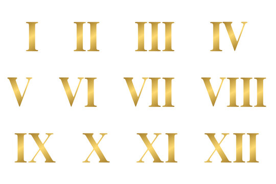 Golden roman numbers