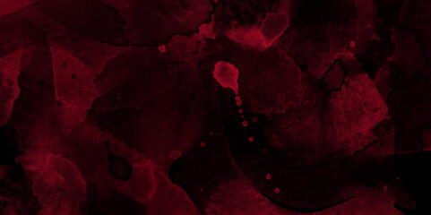 Aufkleber - Modern dark red painted watercolor grunge canvas for splash design. abstract watercolor background with paint. Divorces and drops. Colorful gradient ink colors wet effect hand drawn canvas background