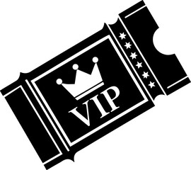 Wall Mural - VIP ticket with crown