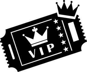 Wall Mural - VIP ticket with crown