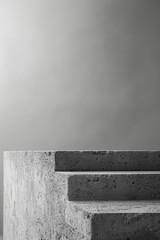 Poster - Minimalist background with a subtle black frame on a light grey backdrop,