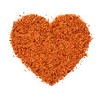 © Picture Partners - Mixture from Mexican seasoning made from chili, lime and sea salt in heart shape isolated on white background close up