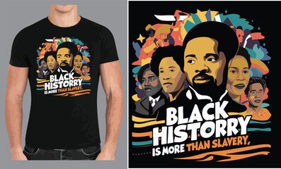 Black History is more than slavery T shirt design vector .