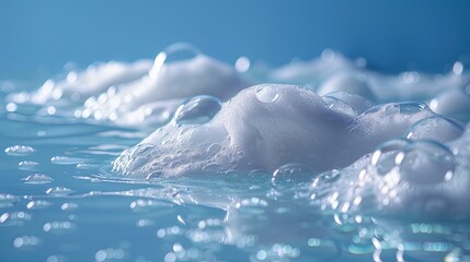 Poster - Bath Foam and Bubbles in Water