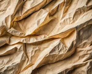 Wall Mural - Vintage Crinkled Paper Texture Background