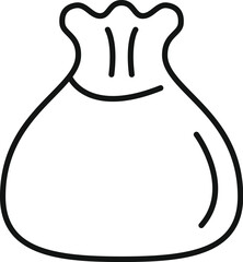 Poster - This simple money bag icon represents financial concepts