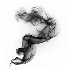 Canvas Print - Black smoke, cut out