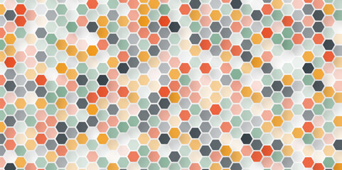 Wall Mural - Abstract colorful hexagon background. Modern futuristic geometric shape web banner design. You can use for