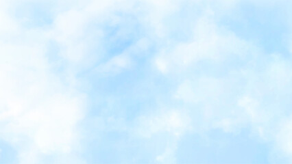 Wall Mural - the sky has the light of the sun, the sky is blue, there are small and large clouds alternating and 
