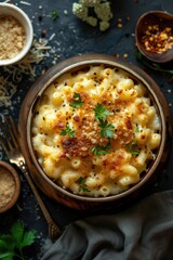 Wall Mural - Delicious Bowl of Creamy Cheese Macaroni