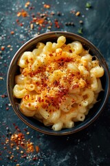 Wall Mural - Delicious Bowl of Creamy Cheese Macaroni