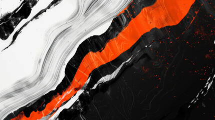Wall Mural - gray orange white black abstract background
