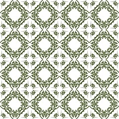 Continuous pattern background in green tones