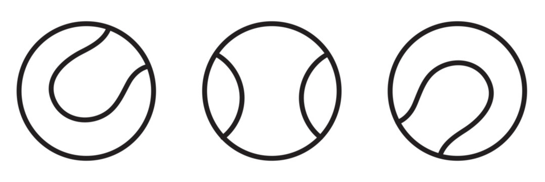  tennis ball icon Vector illustration